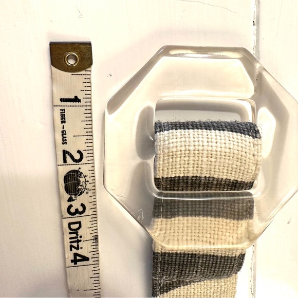 Belt Kelly Wearstler Fabric with Lucite Buckle - Picture 2 of 3